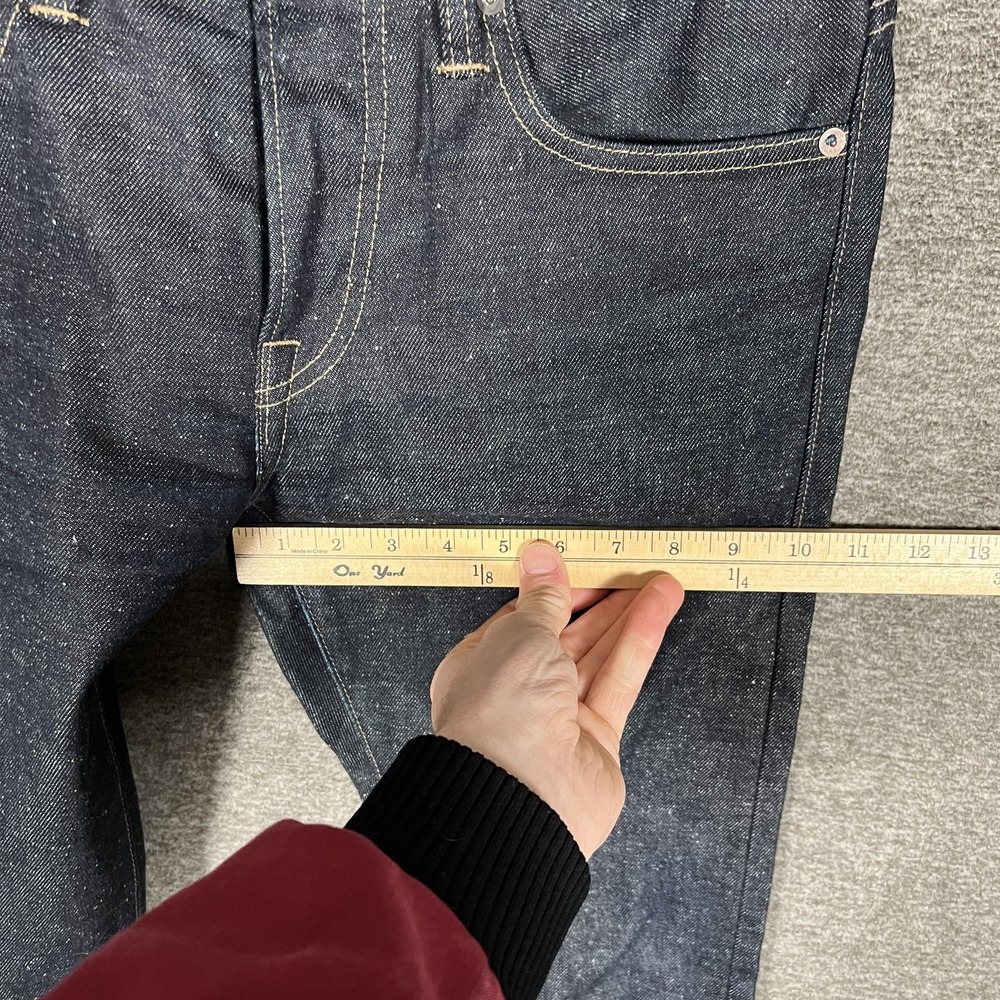 RGT SK Jeans Sz 29 15oz Indigo Skinny Raw Denim Button Fly‎ USA Rogue Territory - Picture 8 of 13